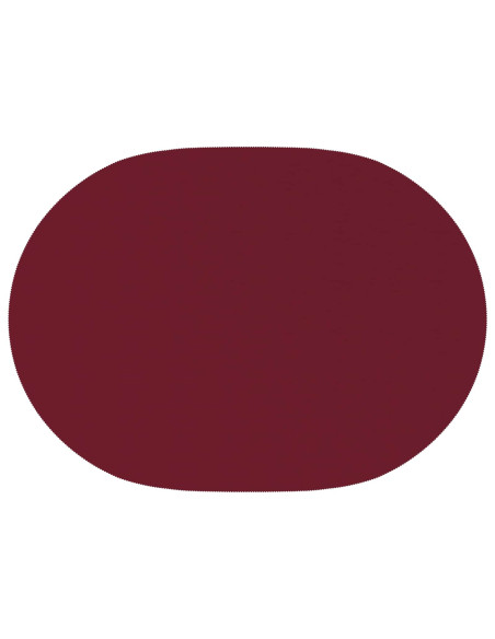Tovaglia da Tavolo 5 pz Rosso Vino 160 x 220 cm Poliestere