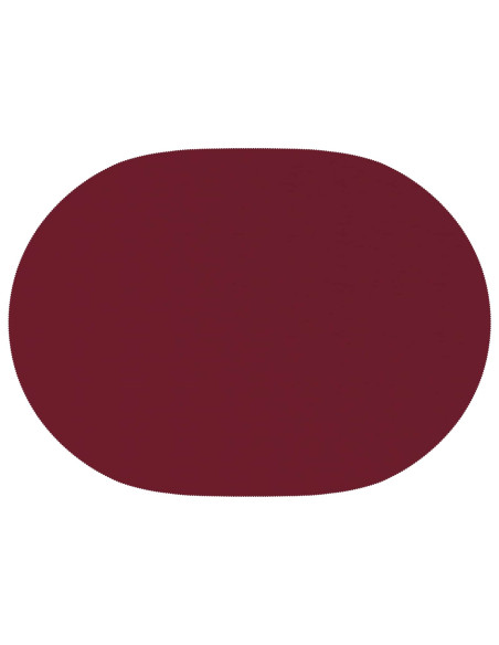 Tovaglia da Tavolo 5 pz Rosso Vino 160 x 220 cm Poliestere