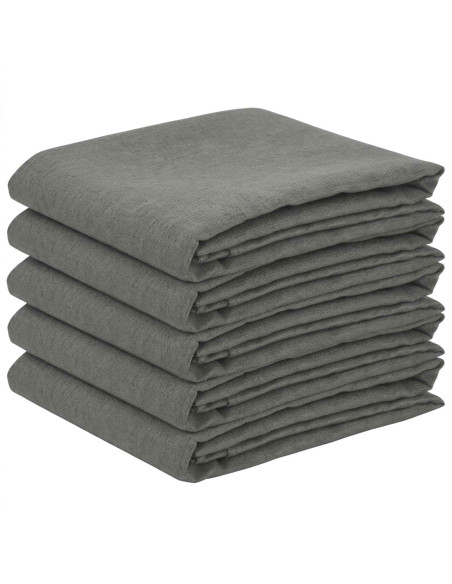 Tovaglia da Tavolo 5 pz Rotondo Grigio Chiaro Ø 140 cm