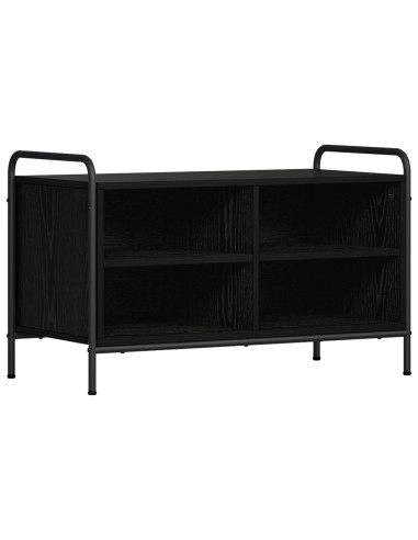 Mobile TV 140 x 39,5 x 50 cm Rovere Nero Legno ingegnerizzato