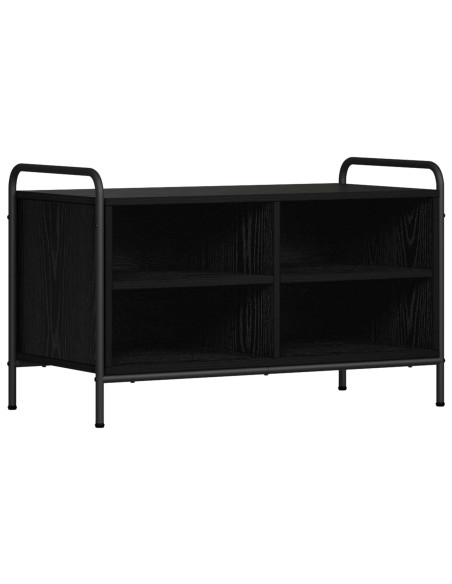 Mobile TV 140 x 39,5 x 50 cm Rovere Nero Legno ingegnerizzato