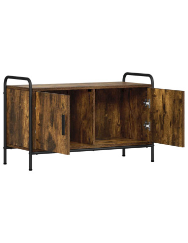 Mobile TV 79,5 x 33 x 50 cm Rovere Fumo Legno ingegnerizzato