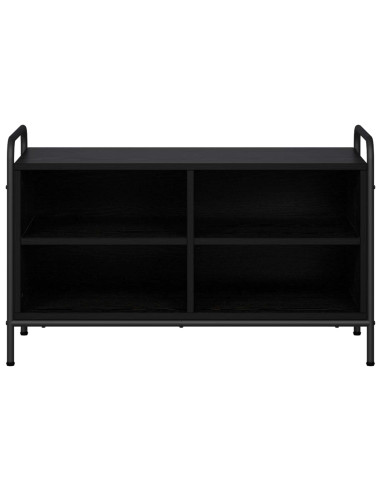 Mobile TV 140 x 39,5 x 50 cm Rovere Nero Legno ingegnerizzato