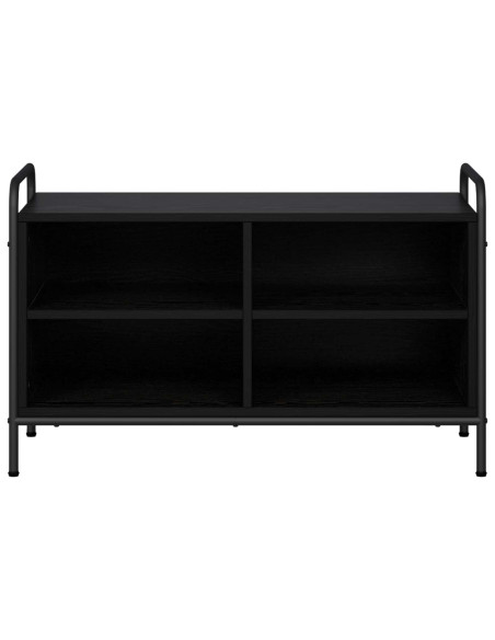 Mobile TV 140 x 39,5 x 50 cm Rovere Nero Legno ingegnerizzato