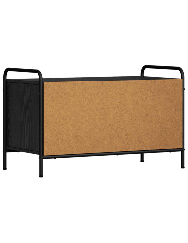 Mobile TV 140 x 39,5 x 50 cm Rovere Nero Legno ingegnerizzato
