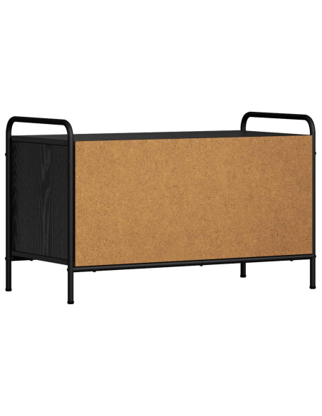 Mobile TV 140 x 39,5 x 50 cm Rovere Nero Legno ingegnerizzato
