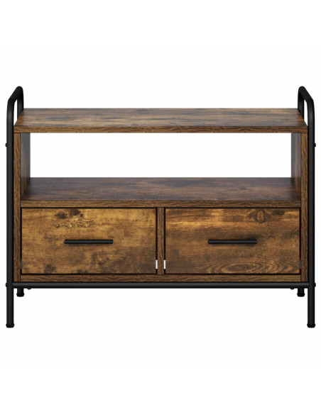 Mobile TV 67,5 x 33 x 50 cm Rovere Fumo Legno ingegnerizzato