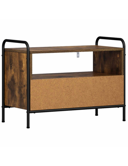 Mobile TV 67,5 x 33 x 50 cm Rovere Fumo Legno ingegnerizzato
