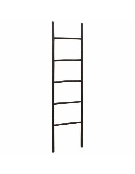 Scala per Coperte Nero 50 x 190 cm Bambù