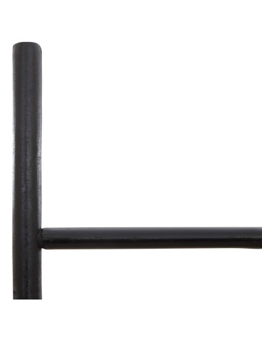 Scala per Coperte Nero 50 x 190 cm Bambù