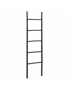 Scala per Coperte Nero 40 x 150 cm Bambù 2