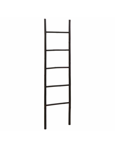 Scala per Coperte Nero 40 x 150 cm Bambù