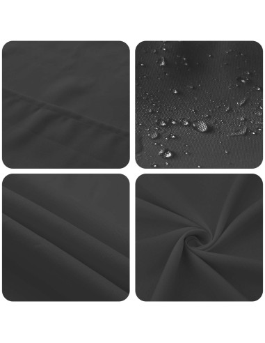 Tovaglia da Tavolo Grigio Scuro 110 x 180 cm Poliestere