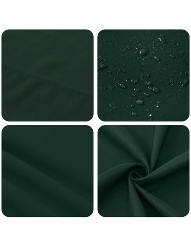 Tovaglia da Tavolo Verde Scuro 110 x 180 cm Poliestere
