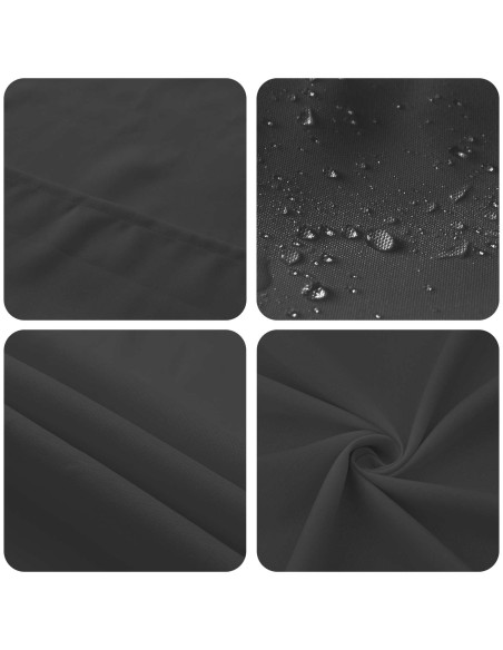 Tovaglia da Tavolo Grigio Scuro 140 x 200 cm Poliestere