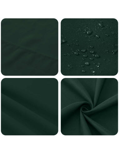 Tovaglia da Tavolo Verde Scuro 140 x 200 cm Poliestere