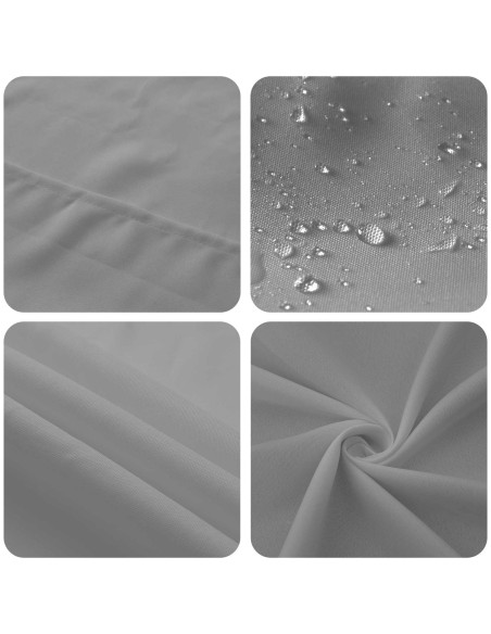 Tovaglia da Tavolo Grigio Chiaro 140 x 220 cm Poliestere