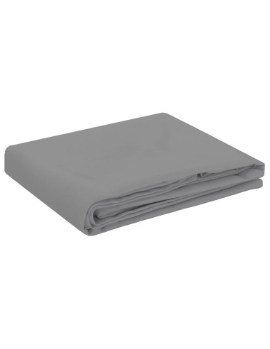 Tovaglia da Tavolo Grigio Chiaro 140 x 260 cm Poliestere