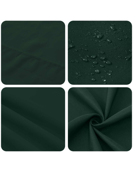Tovaglia da Tavolo Rotondo Verde Scuro Ø 140 cm Poliestere
