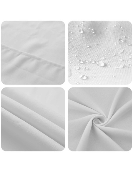 Tovaglia da Tavolo Rotondo Bianco Ø 140 cm Poliestere