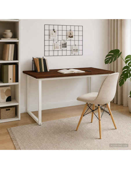 Tavolo da pranzo quadrato 160 x 70 x 75 cm Marrone Scuro