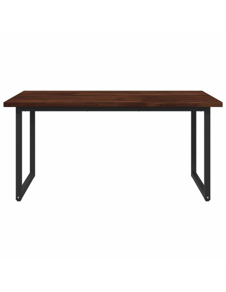 Tavolo da pranzo quadrato 160 x 70 x 75 cm Marrone Scuro