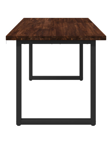 Tavolo da pranzo quadrato 160 x 70 x 75 cm Marrone Scuro