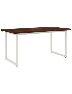 Tavolo da pranzo quadrato 160 x 70 x 75 cm Marrone Scuro 2