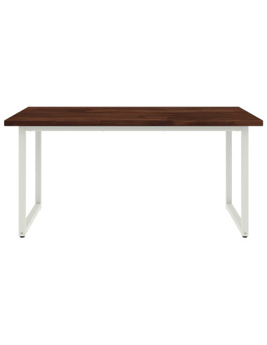 Tavolo da pranzo quadrato 160 x 70 x 75 cm Marrone Scuro