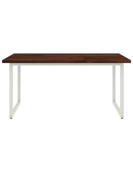 Tavolo da pranzo quadrato 160 x 70 x 75 cm Marrone Scuro