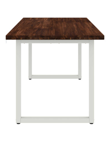 Tavolo da pranzo quadrato 160 x 70 x 75 cm Marrone Scuro