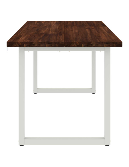 Tavolo da pranzo quadrato 160 x 70 x 75 cm Marrone Scuro