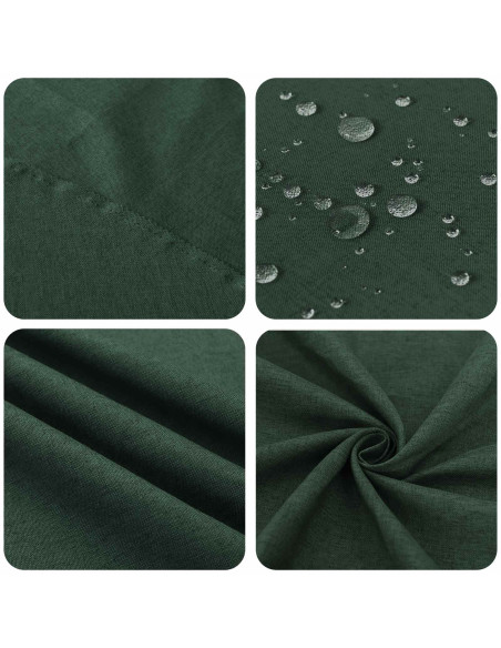 Tovaglia da Tavolo Rotondo Verde Scuro Ø 160 cm
