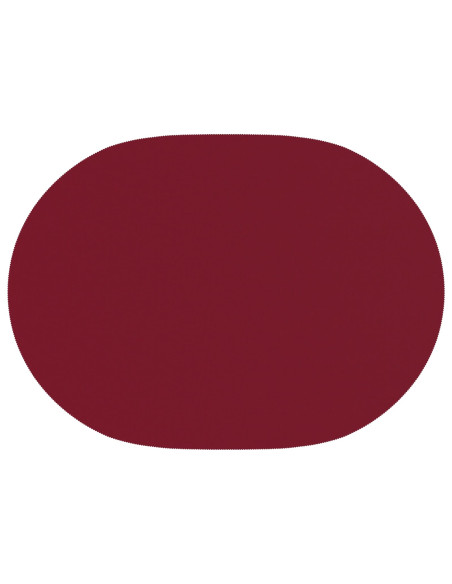 Tovaglia da Tavolo Ovale Rosso Vino 130 x 220 cm