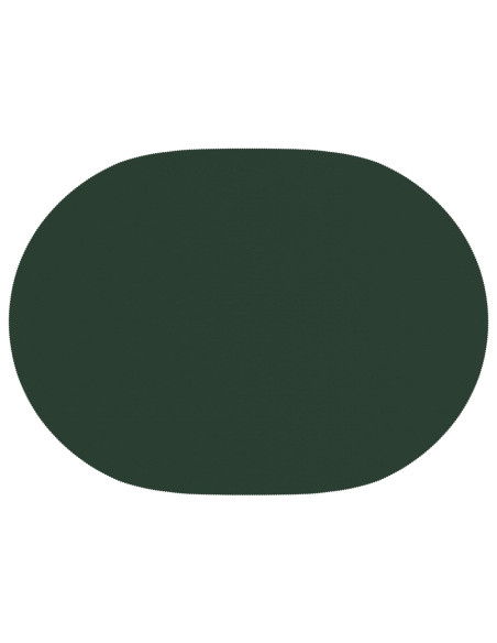 Tovaglia da Tavolo Ovale Verde Scuro 160 x 220 cm