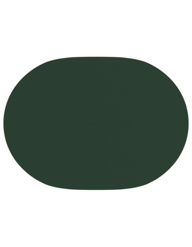 Tovaglia da Tavolo Ovale Verde Scuro 160 x 220 cm