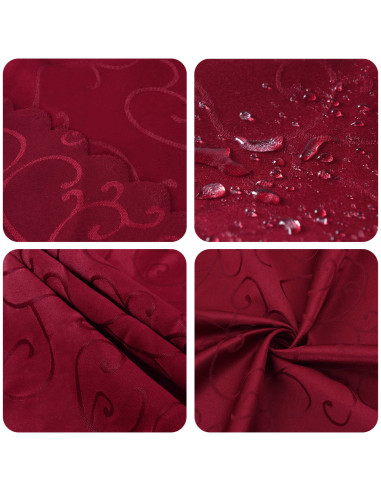 Tovaglia da Tavolo Rettangolare Rosso Vino 110 x 160 cm