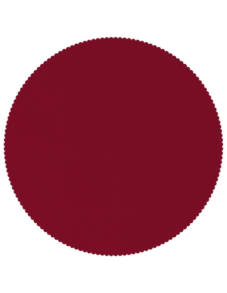 Tovaglia da Tavolo Rotondo Rosso Vino Ø 140 cm