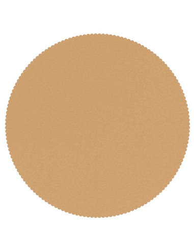 Tovaglia da Tavolo Rotondo Beige Ø 160 cm