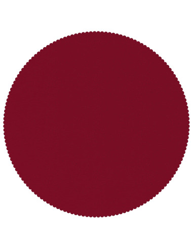 Tovaglia da Tavolo Rotondo Rosso Vino Ø 160 cm