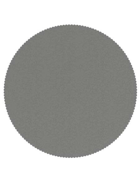 Tovaglia da Tavolo Rotondo Grigio Chiaro Ø 180 cm