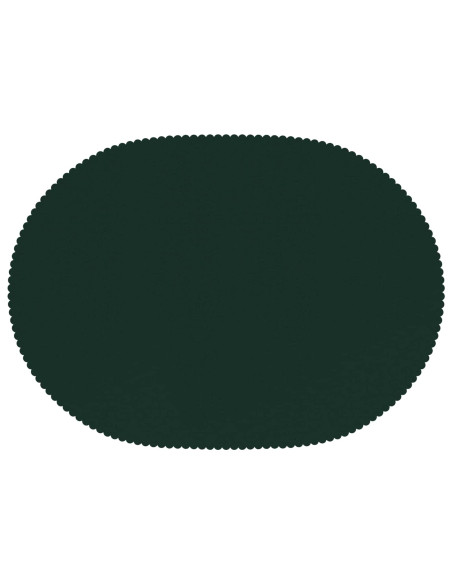 Tovaglia da Tavolo Ovale Verde Scuro 130 x 220 cm