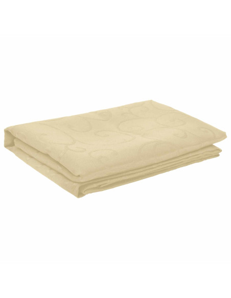 Tovaglia da Tavolo Ovale Bianco Crema 130 x 220 cm