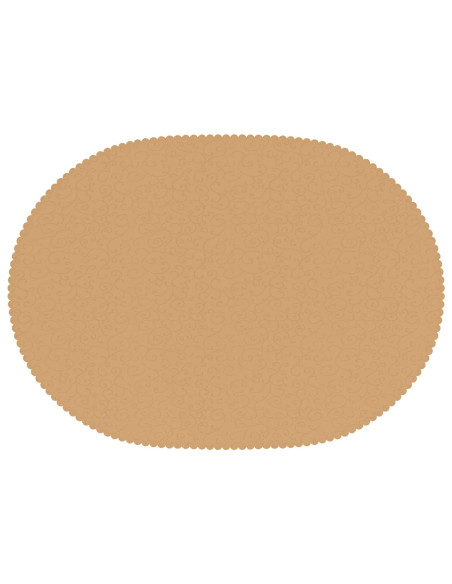 Tovaglia da Tavolo Ovale Beige 160 x 220 cm