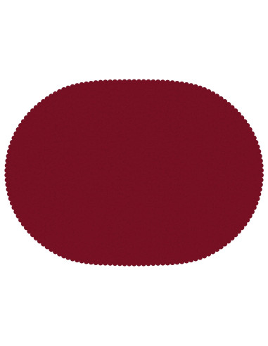 Tovaglia da Tavolo Ovale Rosso Vino 160 x 220 cm