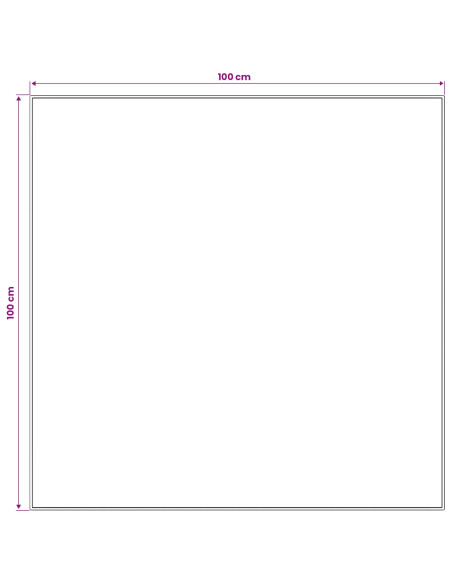 Runner Tappeto LESAKA Argento 100 x 100 cm Velluto diamante