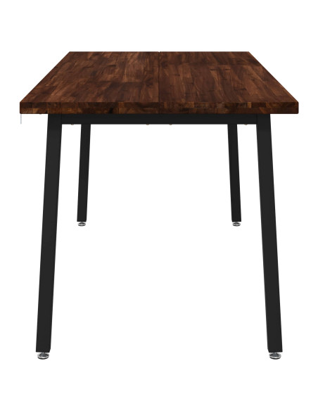 Tavolo da pranzo quadrato 160 x 80 x 75 cm Marrone Scuro