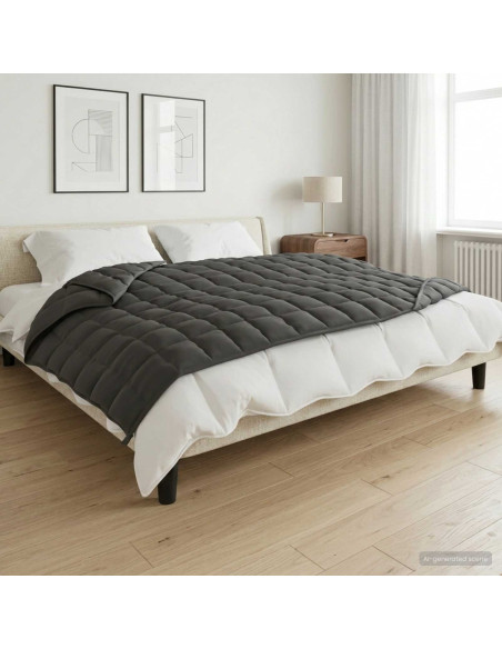 Coperta Ponderata Antracite 138 x 200 cm 10 kg 100% Cotone 205T