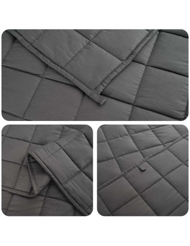 Coperta Ponderata Antracite 138 x 200 cm 10 kg 100% Cotone 205T