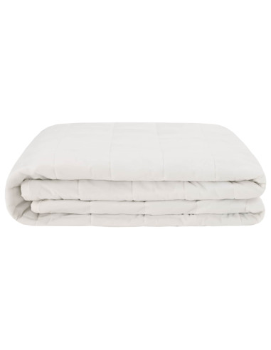 Coperta Ponderata Bianco 152 x 203 cm 7 kg 100% Cotone 205T